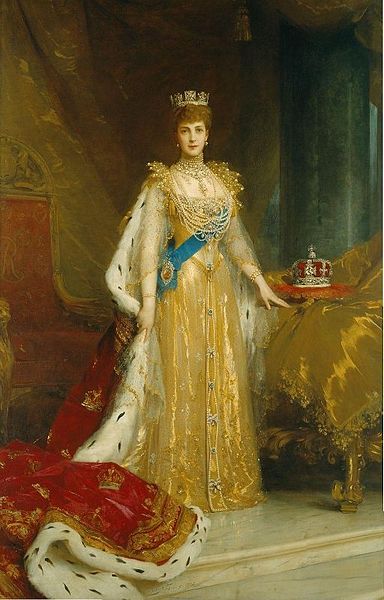 Queen Consort Alexandra of Denmark ca. 1905 by Sir Luke Fildes 1843-1927 Royal Collection UK 